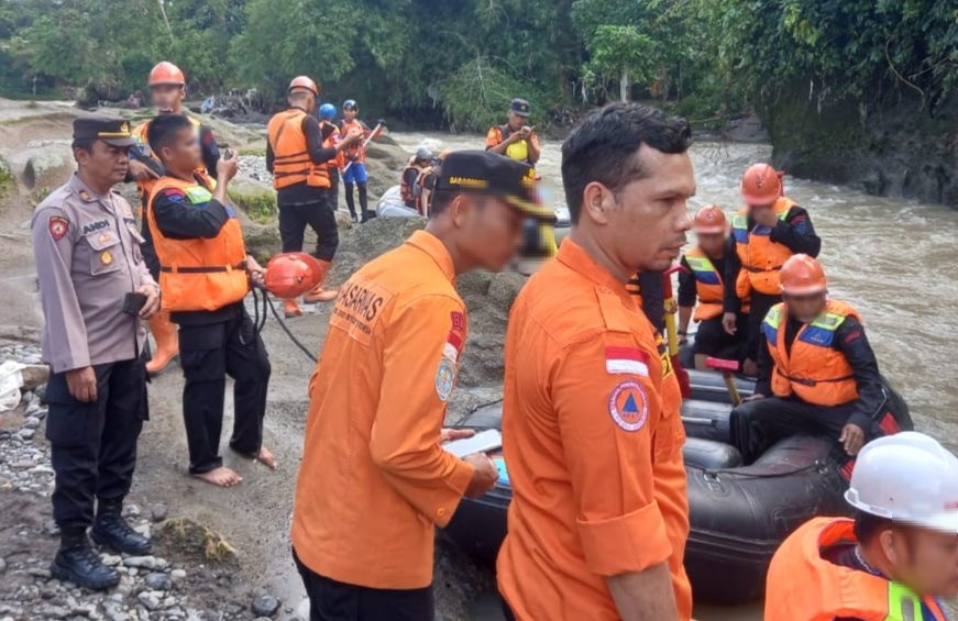 Hari ke-3 Bocah Hanyut, Kapolsek Batunadua Pimpin Pencarian