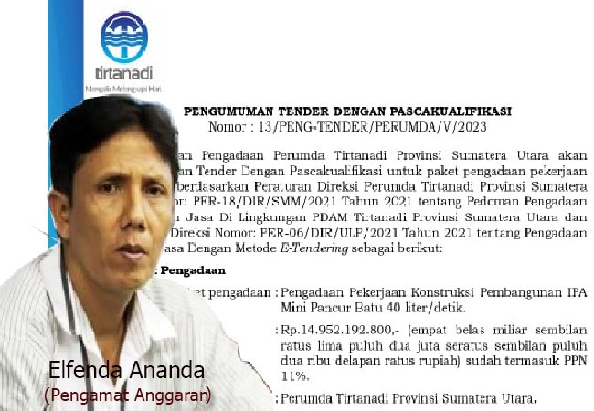 Jadwal Proyek Tender 14Milyar Disoal, Pengamat: PDAM Tirtanadi Tidak Transparan