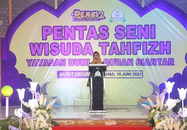 Wali Kota Pematang Siantar Hadiri Pentas Seni dan Wisuda Tahfizh Yayasan Bumi Alquran