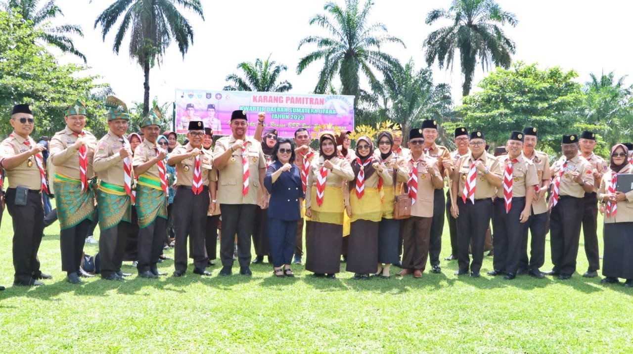 Wabup Simalungun Hadiri Kegiatan Karang Pamitran Kwarda Gerakan Pramuka Sumut di Yonif 122/PT