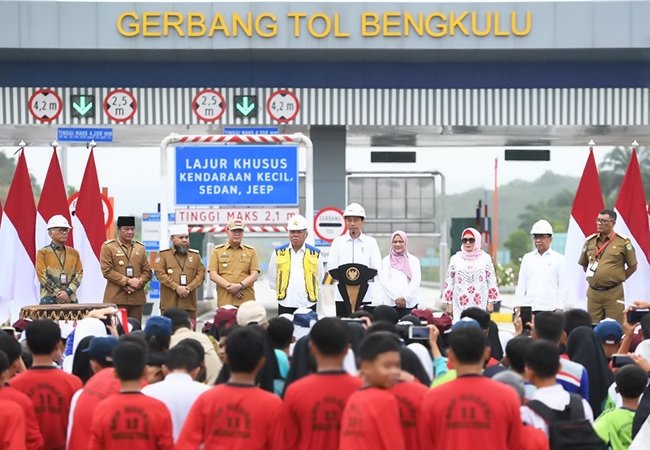 Ruas Tol Bengkulu-Taba Penanjung  Sebesar Rp4,8 Triliun Diresmikan