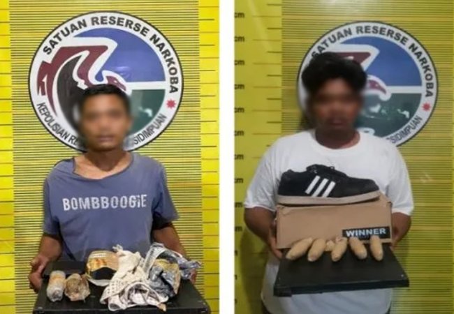 Apes! Ketahuan Kirim Ganja Lewat JNE, 2 Pengedar Ditangkap Polisi