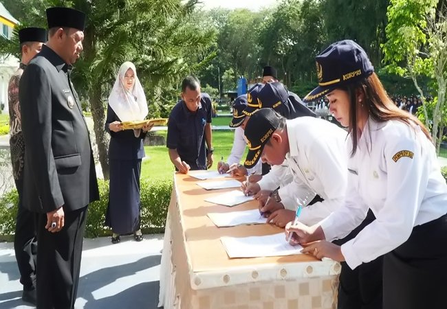 Lantik 679 PPPK, Syah Afandin: Mari Wujudkan Tujuan Reformasi Birokrasi