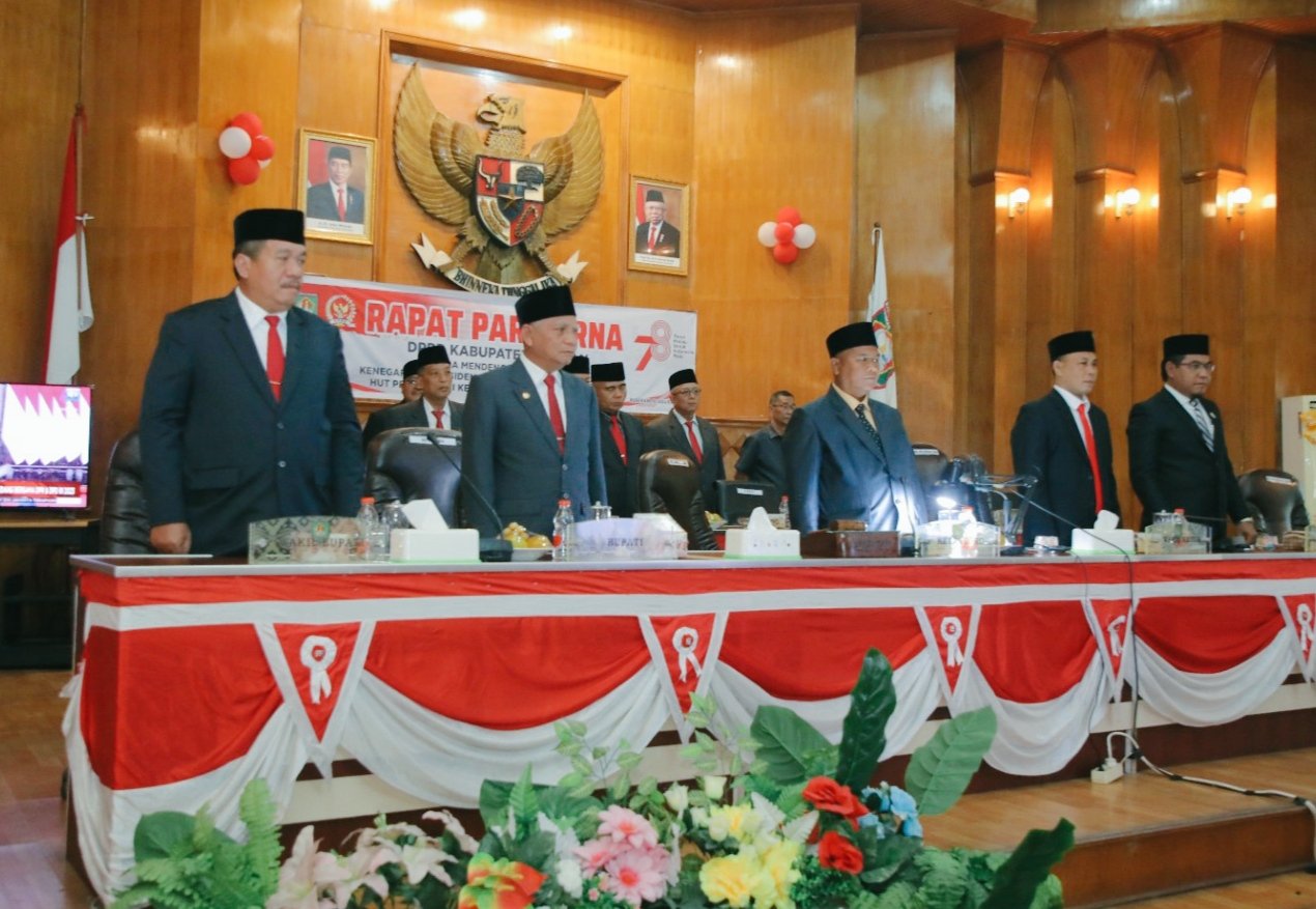 Rapat Paripurna DPRD, Bupati Asahan Dengarkan Pidato Kenegaraan Presiden RI