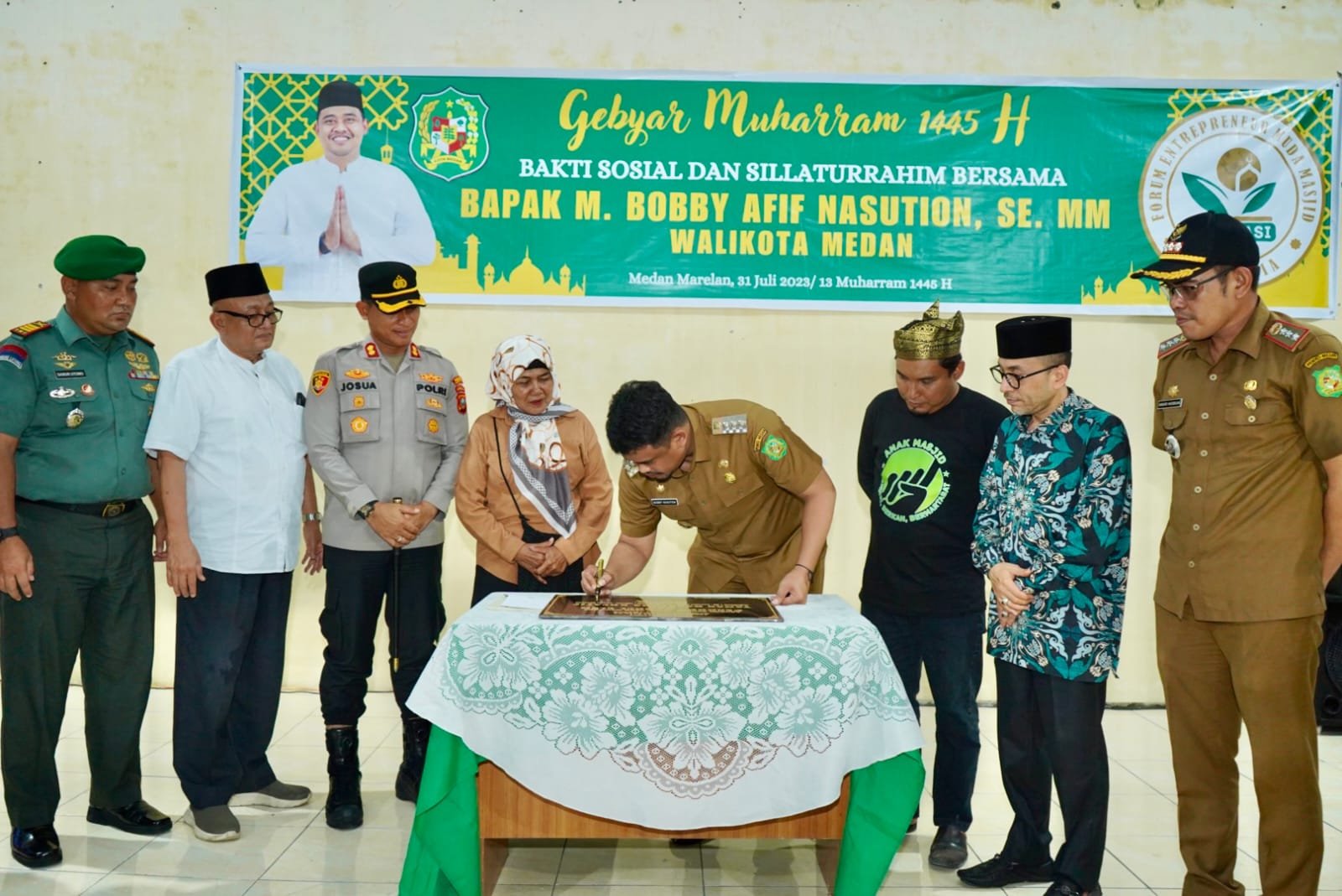 Gebyar Muharram, Bobby Nasution Silaturahmi dengan Warga Marelan