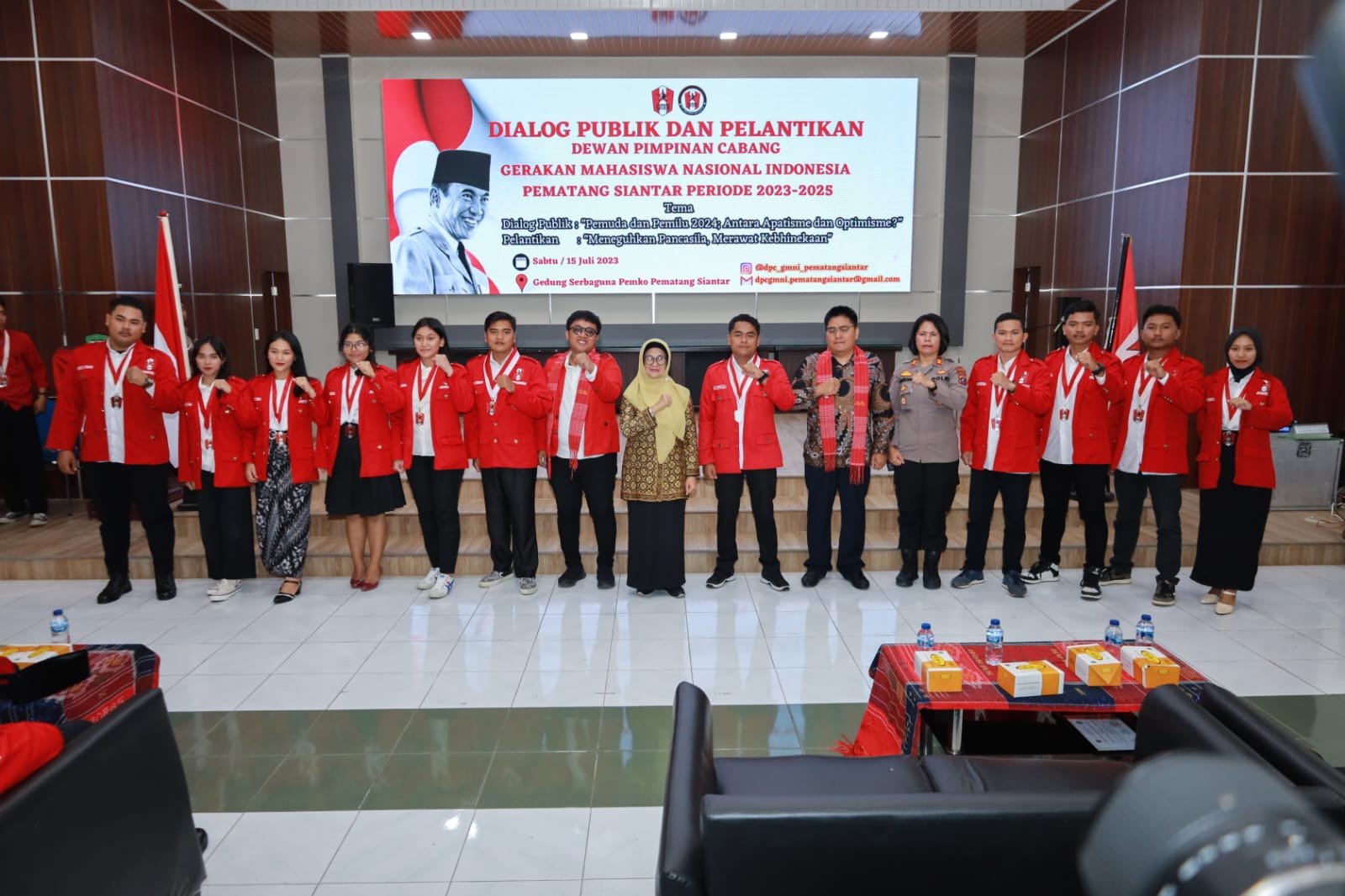 Wali Kota Siantar Hadiri Pelantikan Pengurus GMNI Pematang Siantar Periode 2023-2025