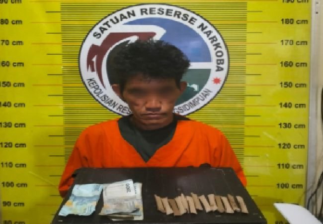 Kantongi Ganja Siap Edar, Pria Warga Sihitang Ditangkap Polisi Ngaku dari Aek Tampang