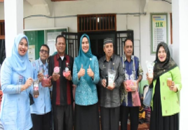 Bupati Bersama Ketua TP PKK Tapsel Gelar Monitoring Desa Binaaan UP2K PKK