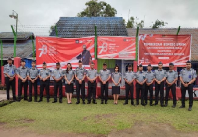 Hut Kemenkumham Ke-78, Rutan Kelas IIB Sipirok Gelar Upacara Penuh Khidmat