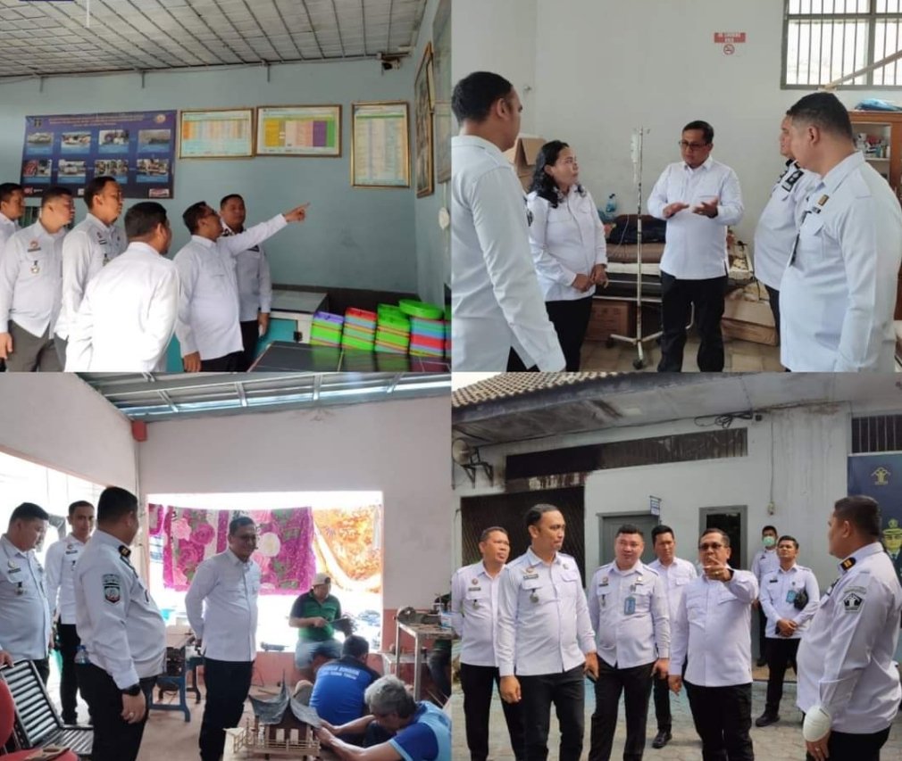 Monev ke Lapas Tebingtinggi, Kadivpas Kemenkumham Sumut Apresiasi Kinerja Pegawai