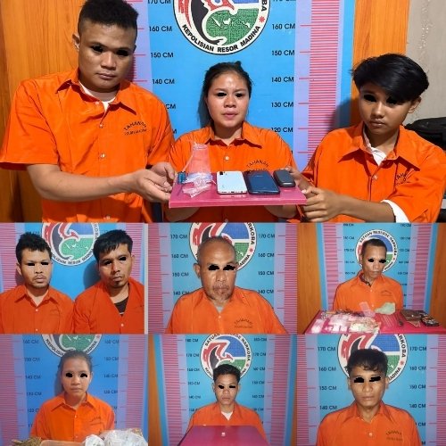 Dalam 3 Hari, Polres Madina Ungkap 7 LP Kasus Narkoba, 10 Orang Jadi Tersangka