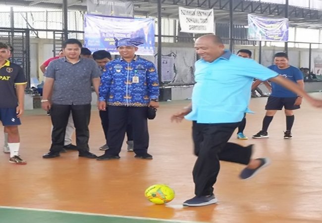 54 Team Futsal Bertanding  Rebut Piala Plt Bupati Langkat