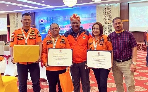 BPBD Tapsel Raih Penghargaan Tata Kelola Logistik dan Peralatan Terbaik