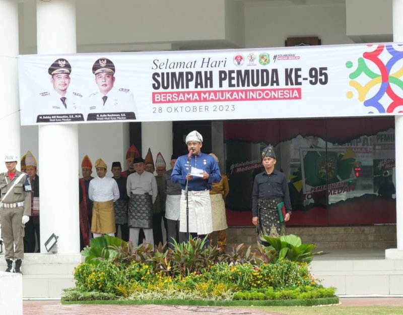 Pemko Medan Gelar Upacara Peringatan Hari Sumpah Pemuda 2023