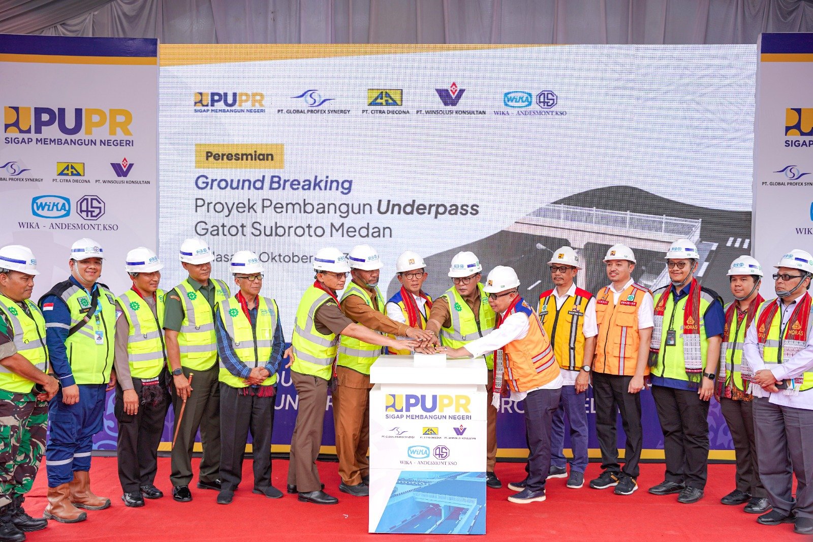 Ground Breaking Pembangunan Underpass Gatot Subroto Dimulai