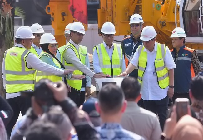 Groundbreaking LRT Rute Velodrome-Manggarai Diresmikan