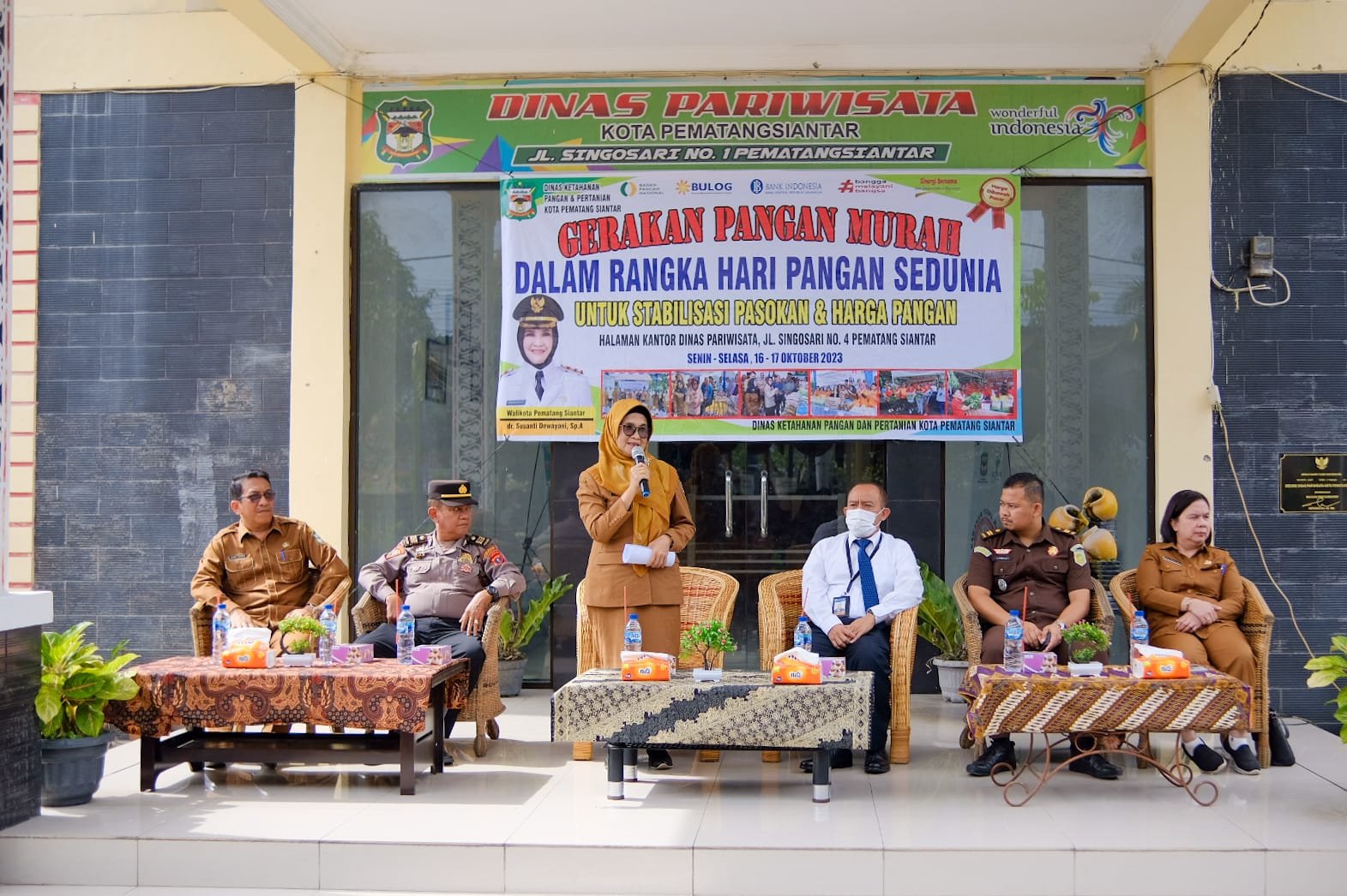 Dalam Rangka Hari Pangan Sedunia, Wali Kota Siantar Launching Kegiatan Gerakan Pangan Murah