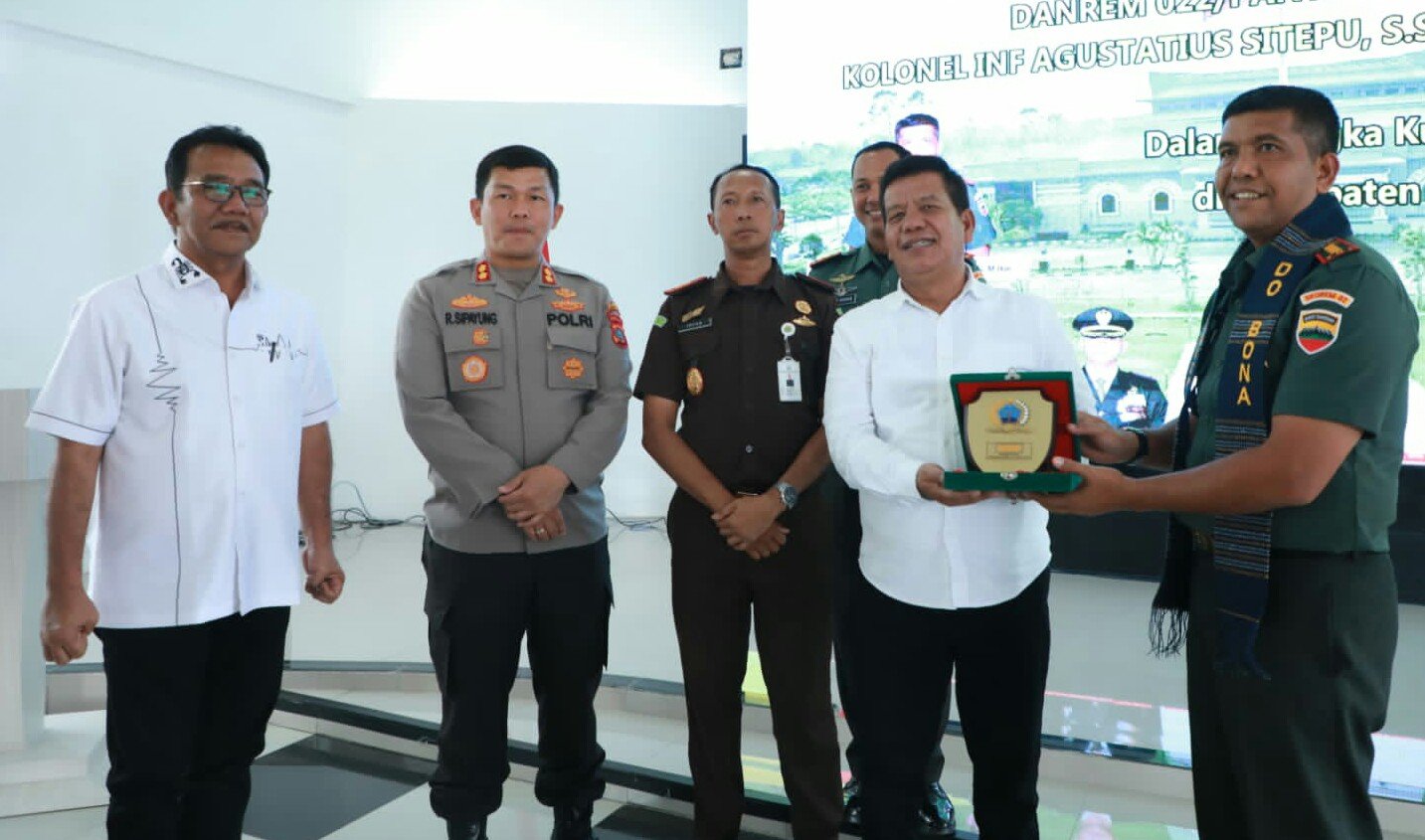 Kunjungan Danrem 022/PT di Sambut Baik Bupati Simalungun