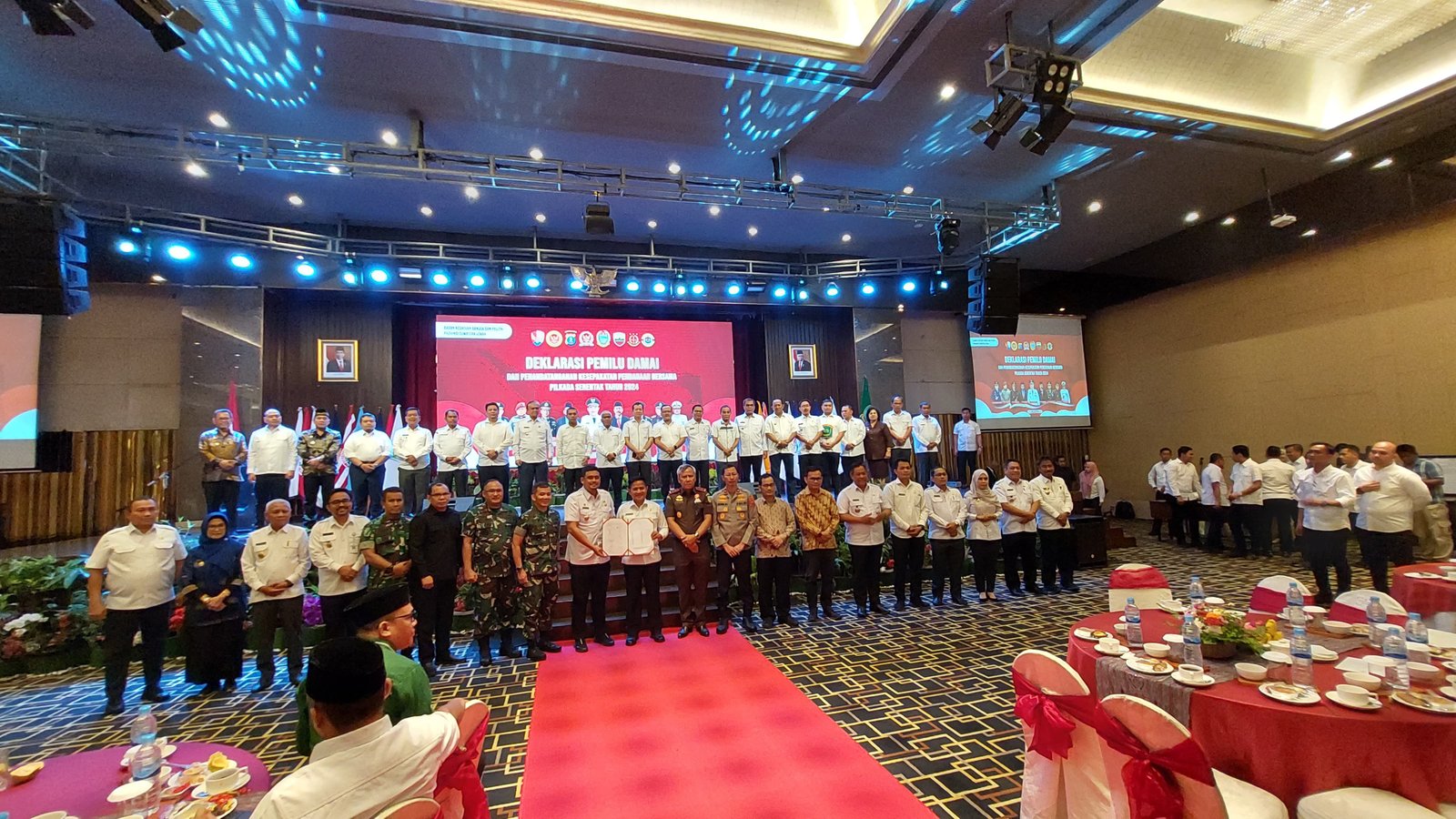 Wali Kota Siantar Ikut Sukseskan Deklarasi Pemilu Damai di Tahun 2024