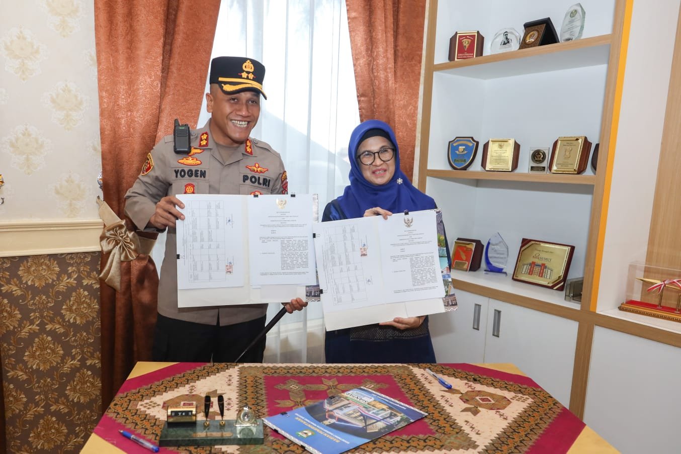 Terkait CCTV Pelintas, Wali Kota dan Kapolres Siantar Tandatangani MoU