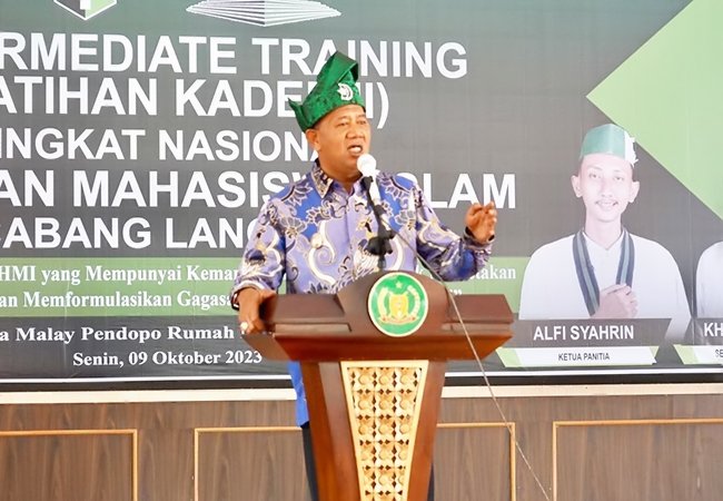 Hadiri LK II Nasional HMI Langkat, Syah Afandin Berharap Muncul Kader Bisa Bicara Tingkat Nasional