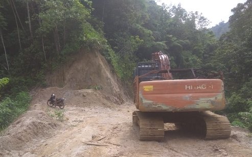 Parah! Gunakan Alat Berat Excavator, Diduga Rambah Kawasan Hutan Tapsel