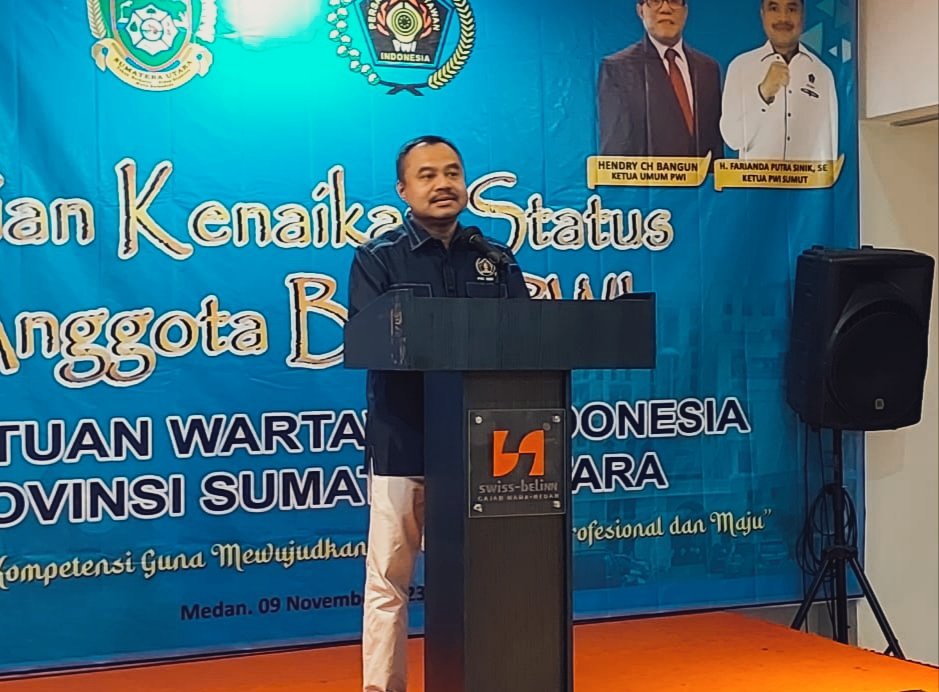 Ujian Kenaikan Status, Ketua PWI Sumut Minta Anggota Jaga Kehormatan