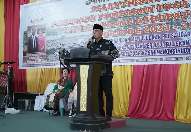 Asisten Perekonomian dan Pembangunan Ikuti Prosesi Pelantikan Pengurus PPTSB Asahan