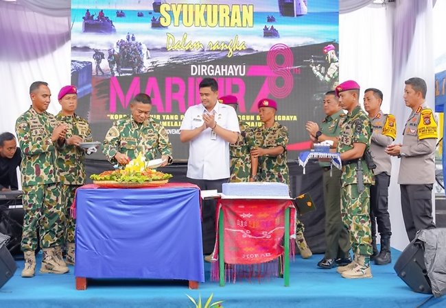 Dirgahayu HUT ke-78 Korps Marinir TNI AL, Bobby Nasution: Terima Kasih Atas Dedikasinya
