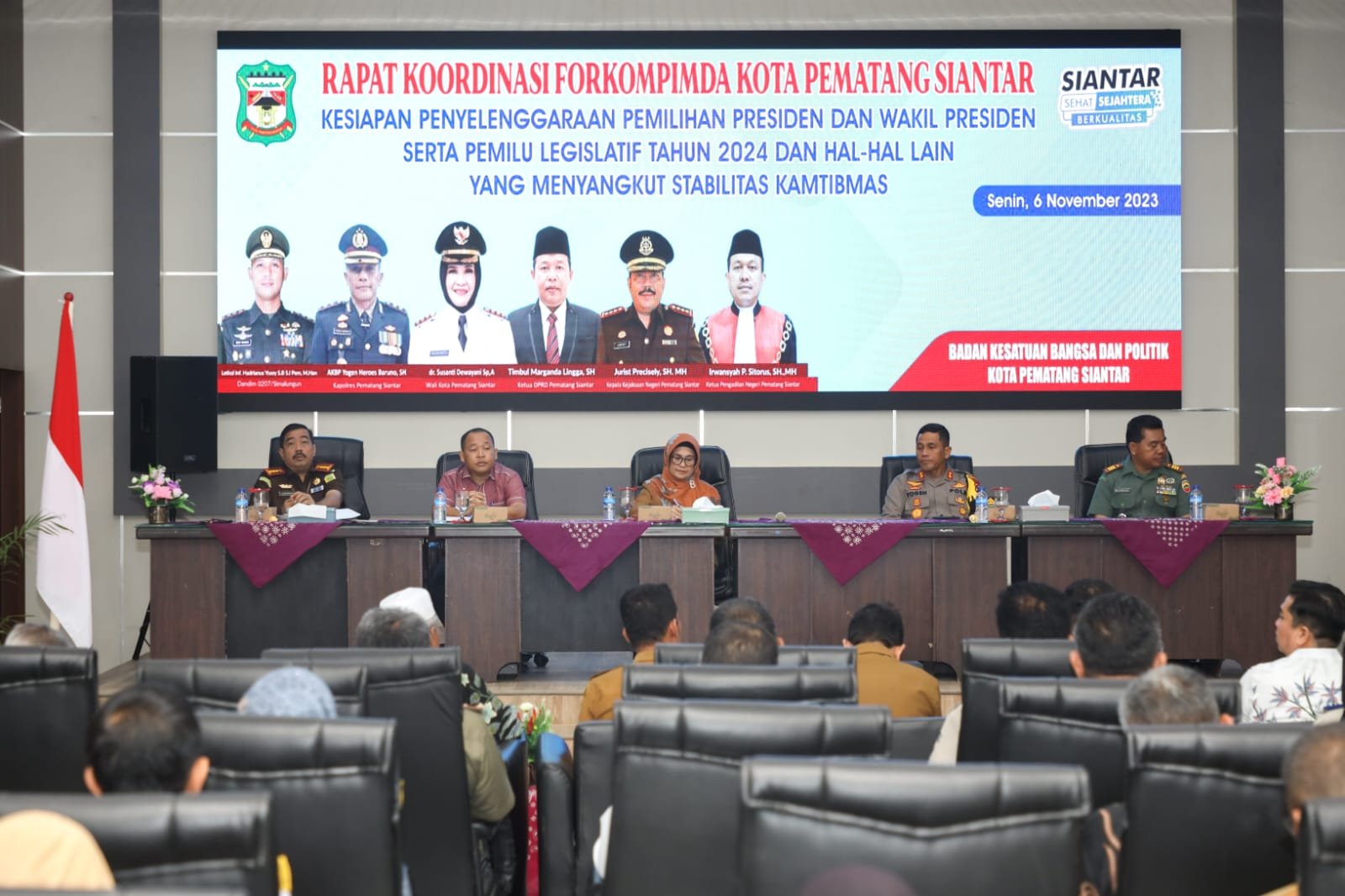 Wali Kota Rakor Forkopimda Kota Pematang Siantar  