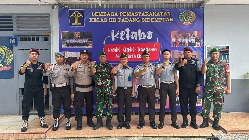 Tingkatkan Keamanan Nataru, Lapas Psp Jalin Sinergitas dengan Kodim 0212/TS dan Polres
