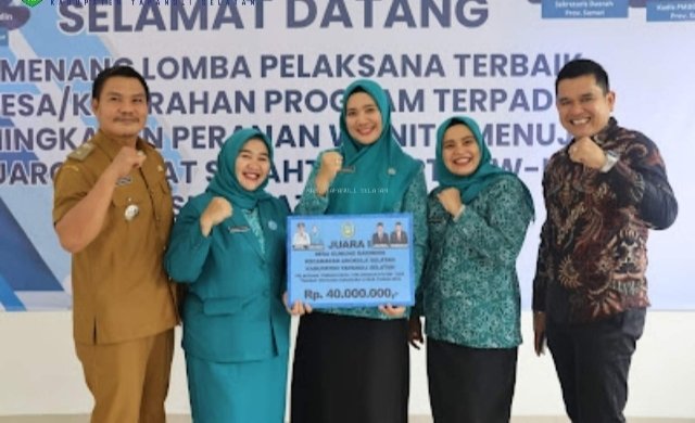 Mantap! Gunung Baringin Juara Pertama Desa Binaan Kategori PTP2WKSS se-Sumut