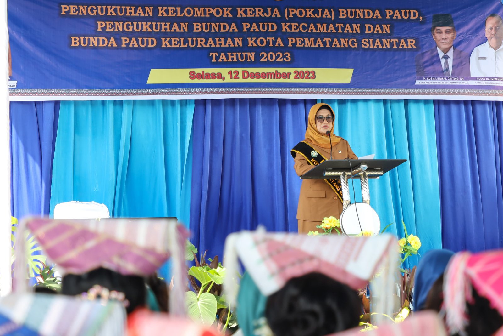 Wali Kota Siantar Hadiri Pengukuhan Kelompok Kerja Bunda PAUD