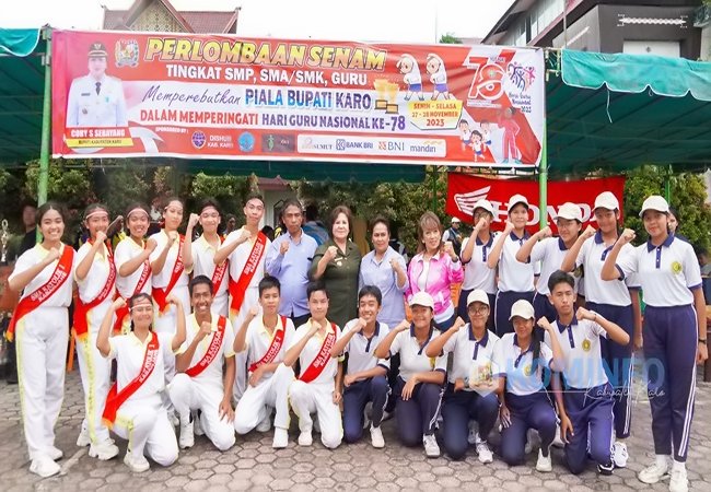 Pemkab Karo Gelar Perlombaan Senam Sehat Tingkat SMP, SMA/SMK, Guru
