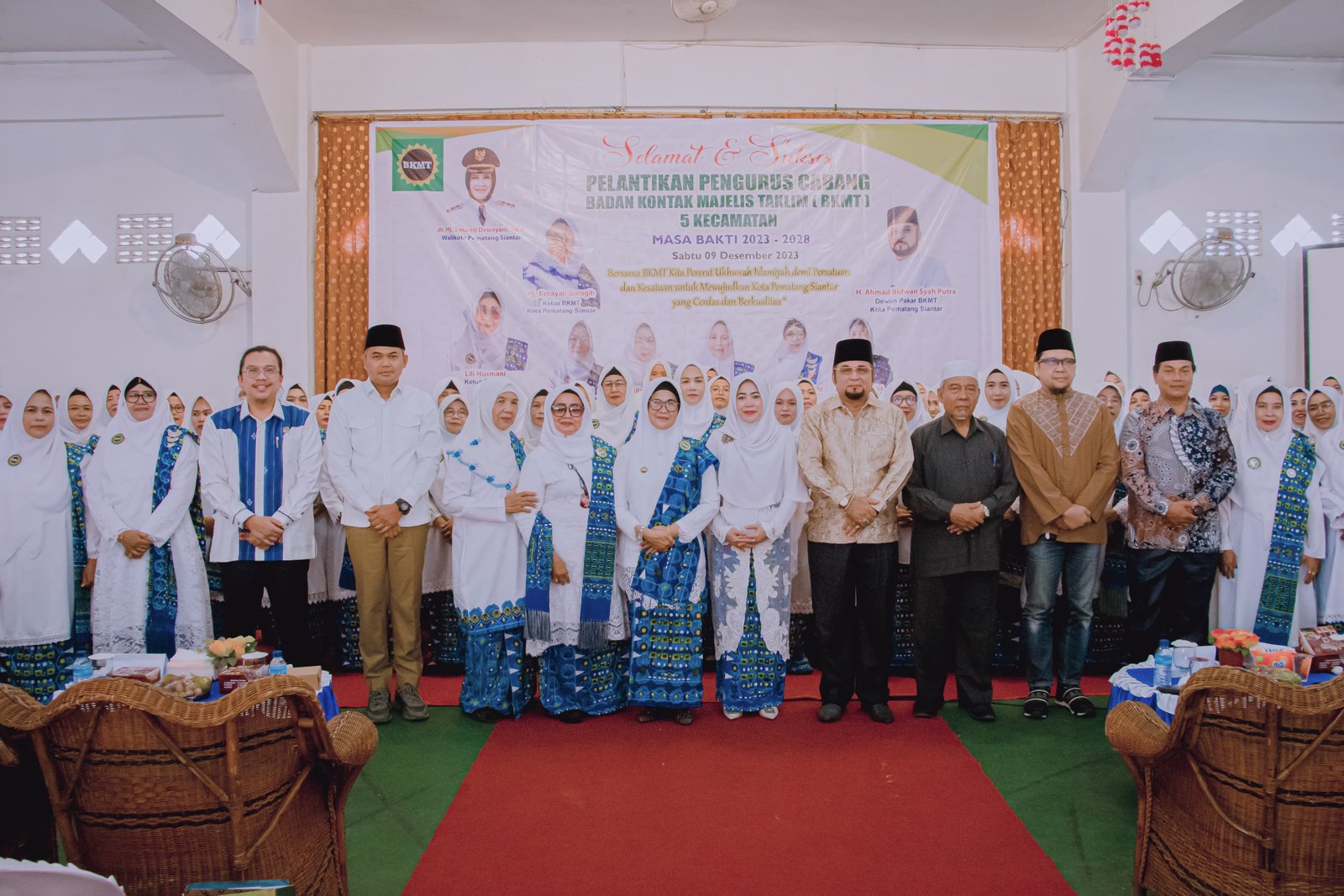 Wali Kota Siantar Hadiri Pelantikan Pengurus Cabang BKMT di 5 Kecamatan Masa Bakti 2023-2028