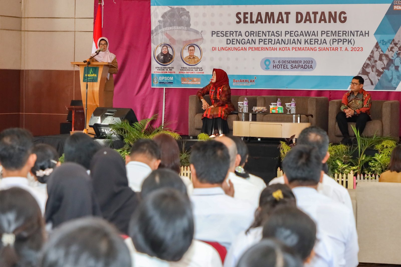 Kegiatan Orientasi Pegawai Pemerintah dengan Perjanjian Kerja dibuka Walikota Siantar