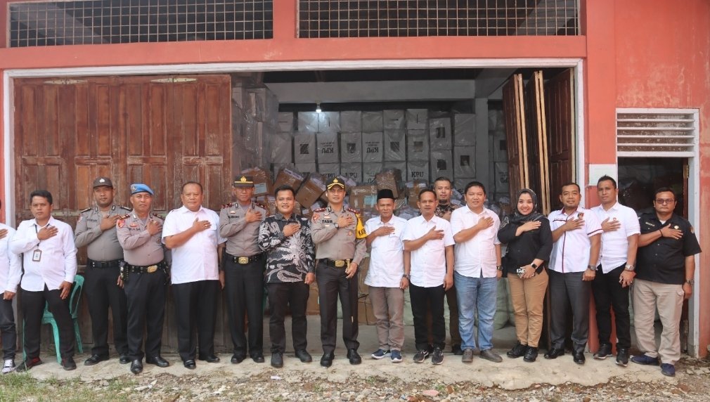 Jelang Pemilu 2024, Kapolres Tapsel Minta Gudang Logistik KPU Dijaga Ketat 24 Jam