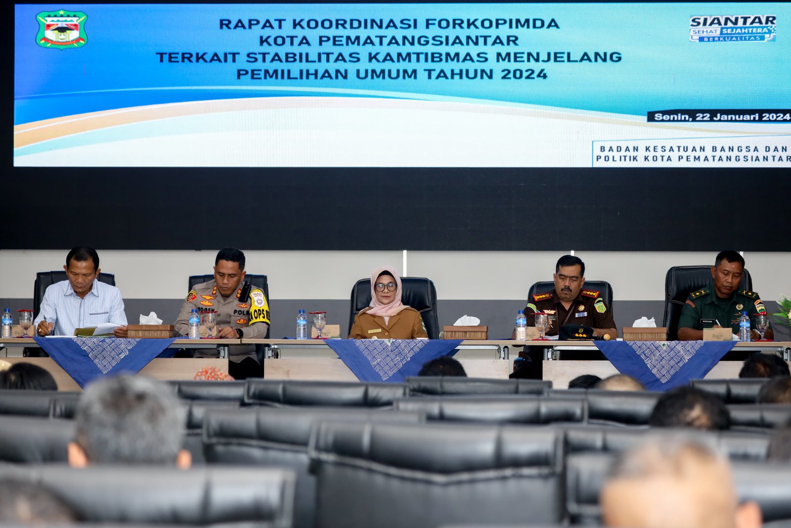 Wali Kota Siantar Pimpin Rapat Kordinasi Forkopimda Terkait Stabilitas Kamtibmas 