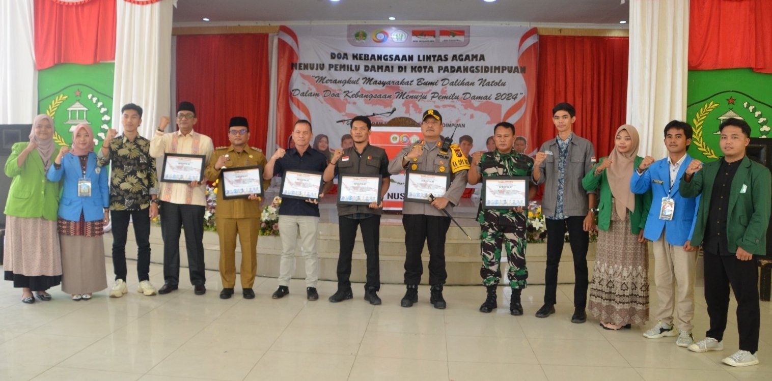 Doa Menuju Pemilu, PJ Wali Kota Psp Ajak BEMNUS dan Masyarakat Tangkal Hal Negatif