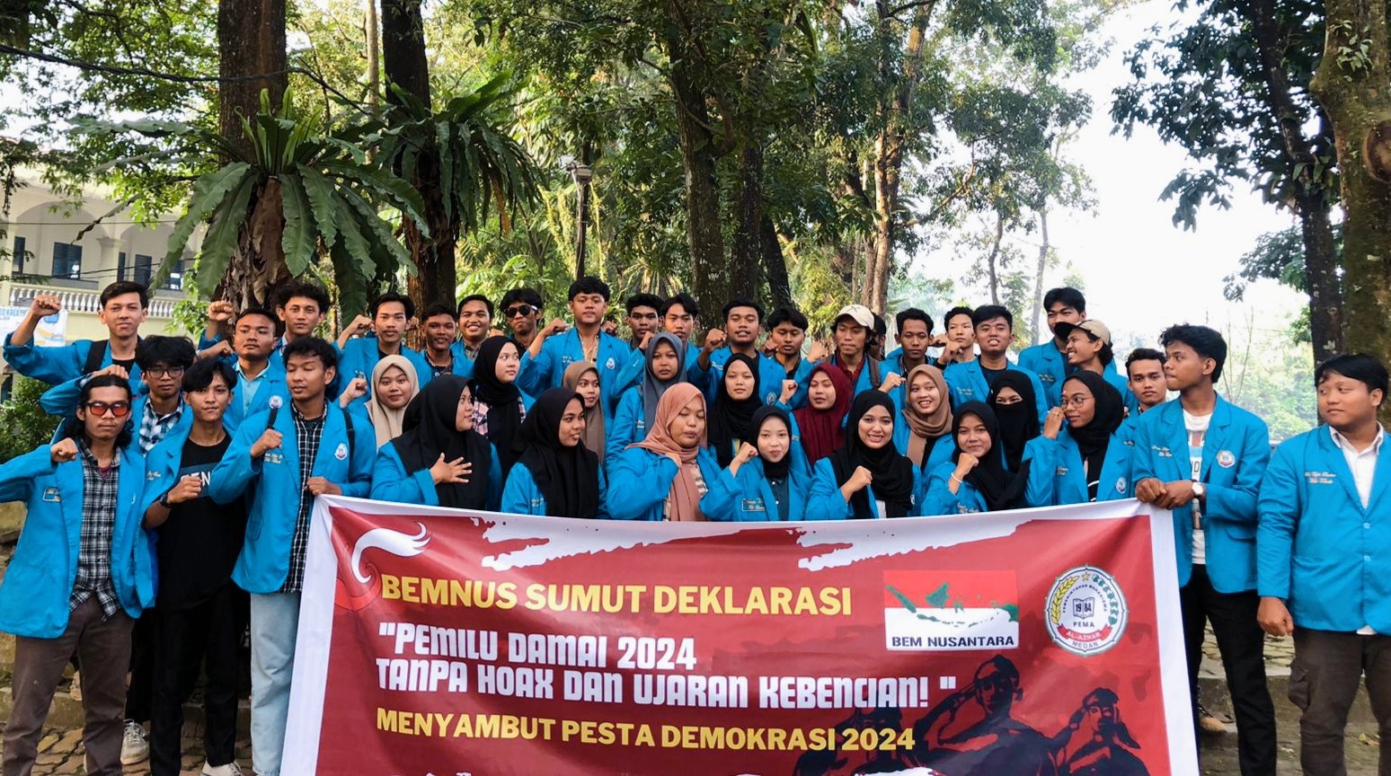 BEMNUS Al Azhar Medan Serukan Pemilu 2024 Damai