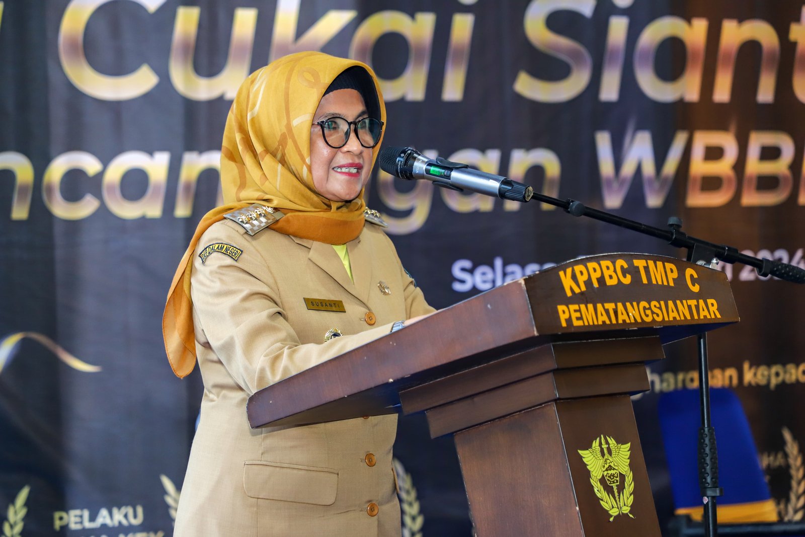 Wali Kota  Siantar Hadiri Acara BSA dan Pencanangan WBBM 2024