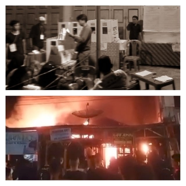 Mati Lampu Sempat Tunda Hitungan Suara, Warga Dikejutkan 4 Rumah Kebakaran