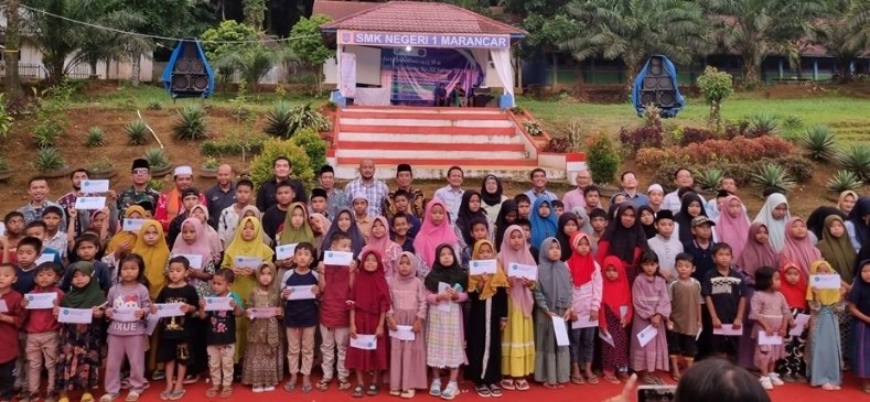 Hari Air Sedunia, PT NSHE Safari Ramadhan Berikan Santunan Anak Yatim Piatu