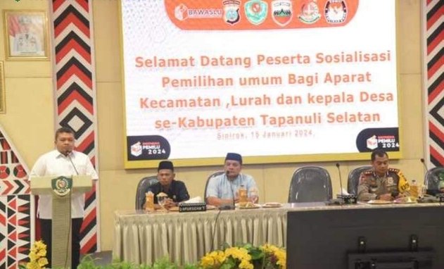 Bupati Tapsel : Suksesnya Penyelenggaraan Pemilu 2024 Jadi Tanggungjawab Kita Bersama