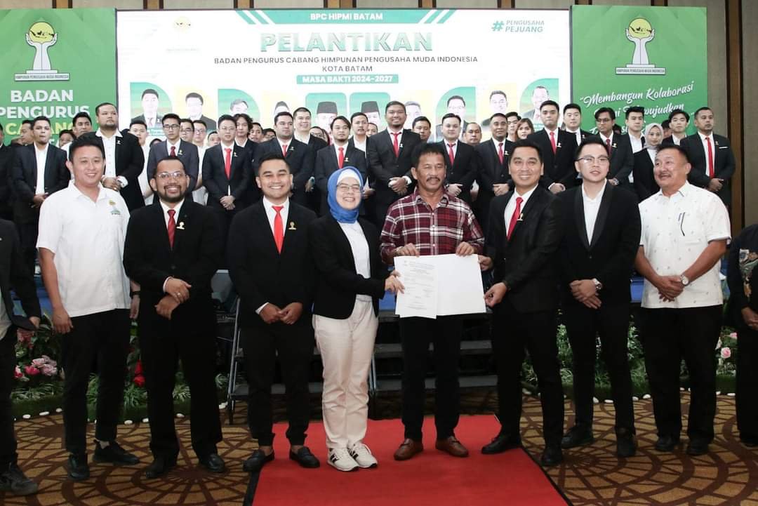 Hadiri Pelantikan BPC HIPMI,Rudi Ajak Pengusaha Muda Sambut Indonesia Emas 2045