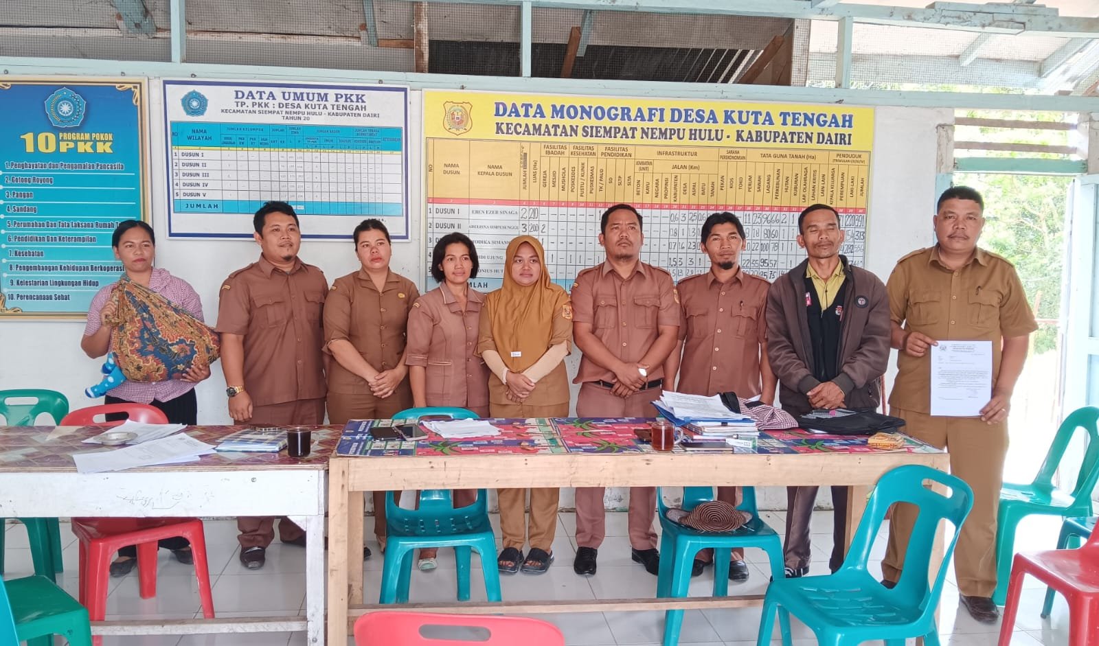 Terima SP, 8 Perangkat Desa Kuta Tengah Meminta Perhatian Bupati dan Ketua DPRD Dairi