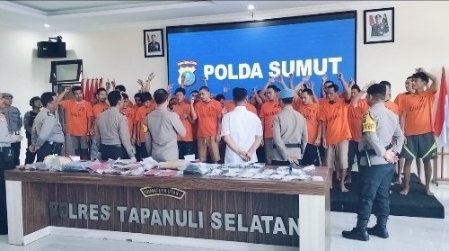 Buktikan Jihad Narkoba, Polres Tapsel Tangkap 27 Bandar dan 16 Pengedar