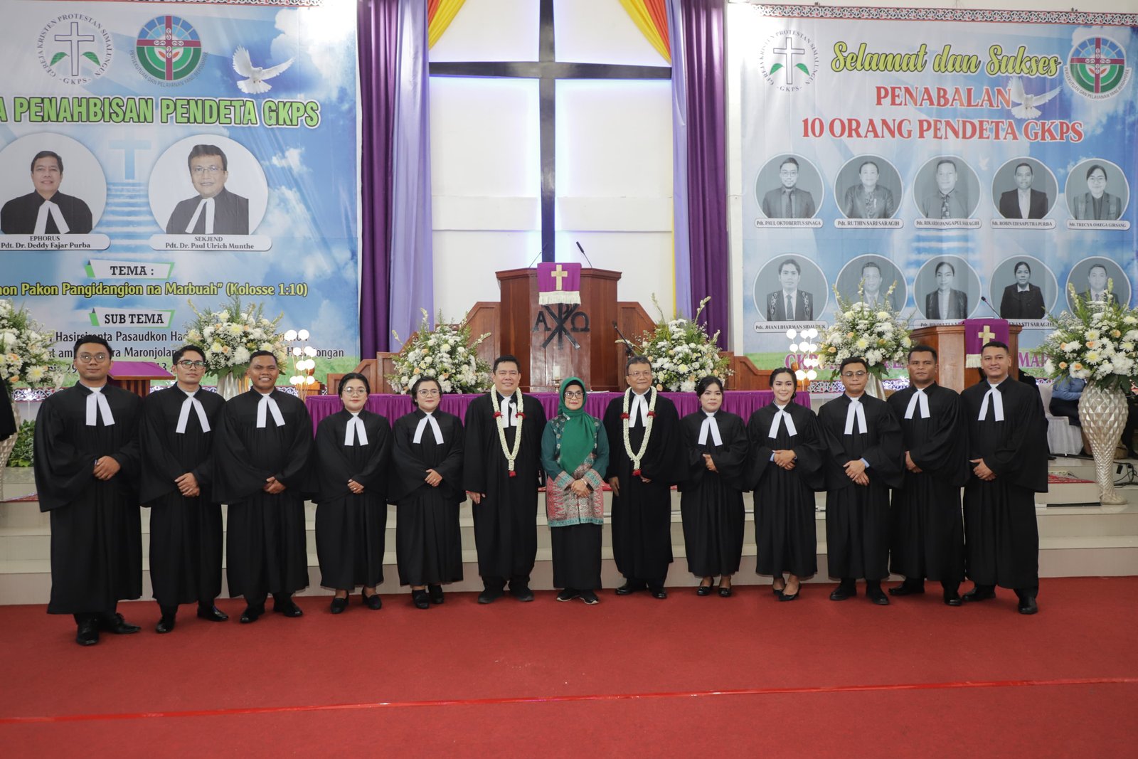 Wali Kota Pematangsiantar  Hadiri Penahbisan 10 Pendeta GKPS, di GKPS Pansur Lima