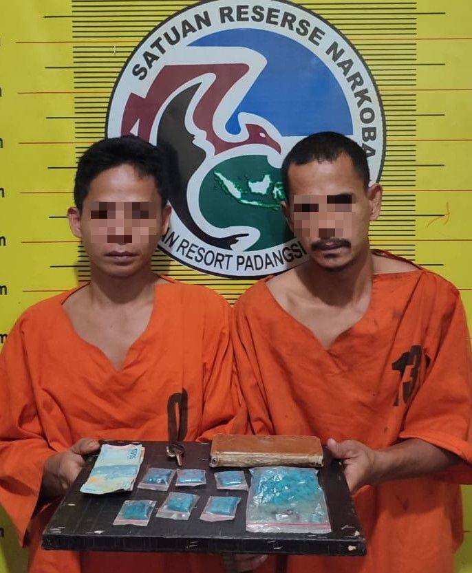 Dua Pria Warga Palas Terduga Pengedar Ekstasi Diringkus Polisi