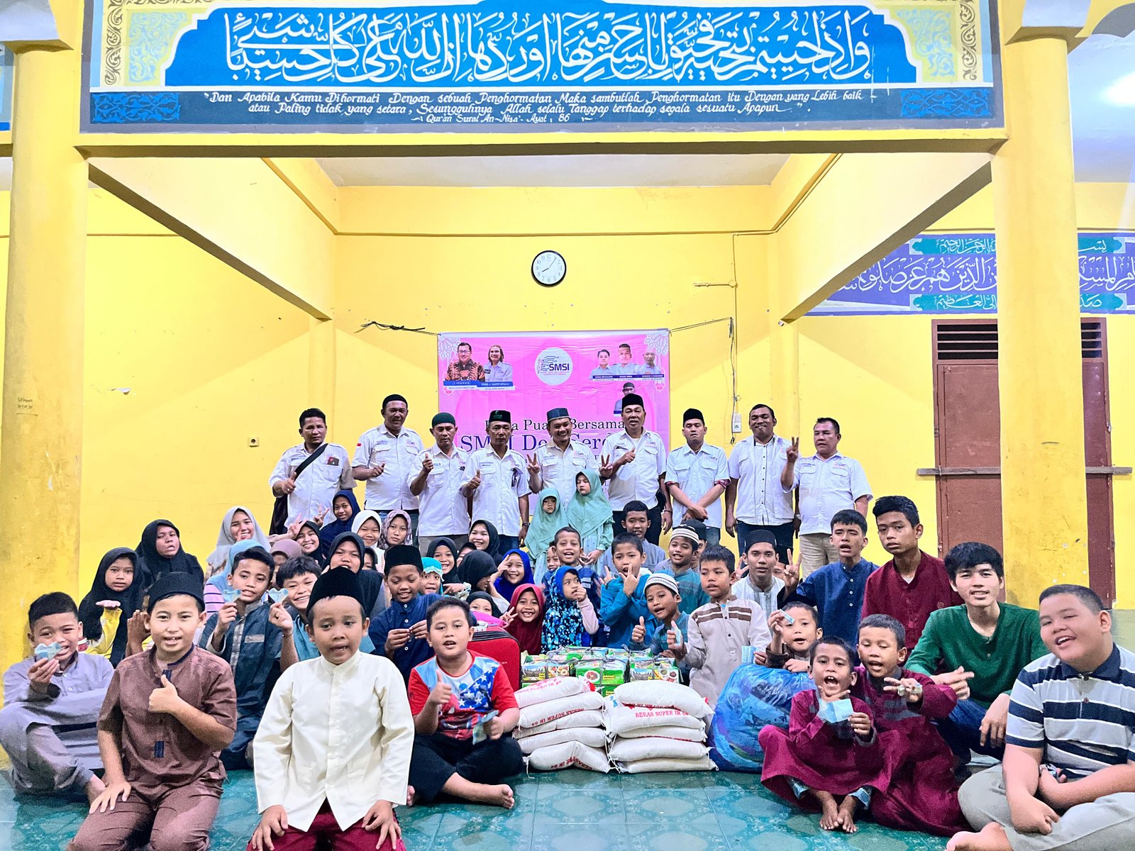 Buka Puasa Bersama, SMSI Deliserdang Santuni Anak Yatim